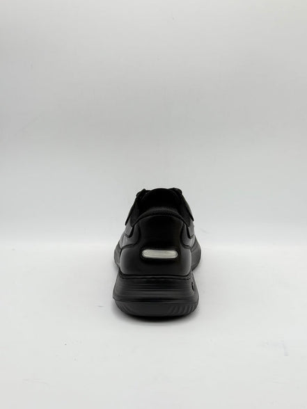 Smooth Leather Moc-Toe Casual Lace-Up