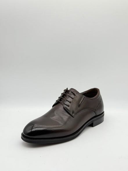 Smooth Leather Plain-Toe Derby