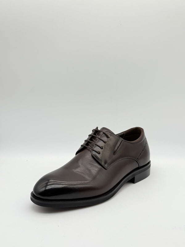 Smooth Leather Plain-Toe Derby