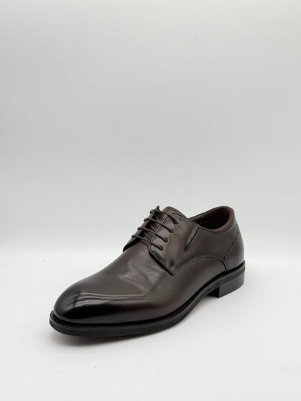 Smooth Leather Plain-Toe Derby
