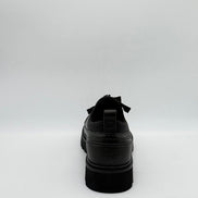 Snake-Embossed Leather Hiking Shoe