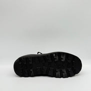 Snake-Embossed Leather Hiking Shoe