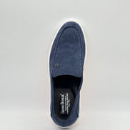 Suede Casual Loafer with White Sole