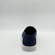 Suede Casual Loafer with White Sole