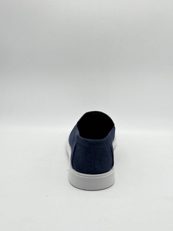 Suede Casual Loafer with White Sole