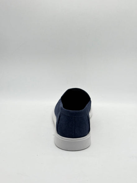 Suede Casual Loafer with White Sole
