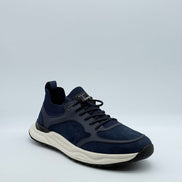Suede & Knit Runner Sneaker