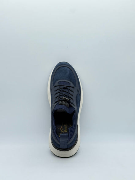 Suede & Knit Runner Sneaker