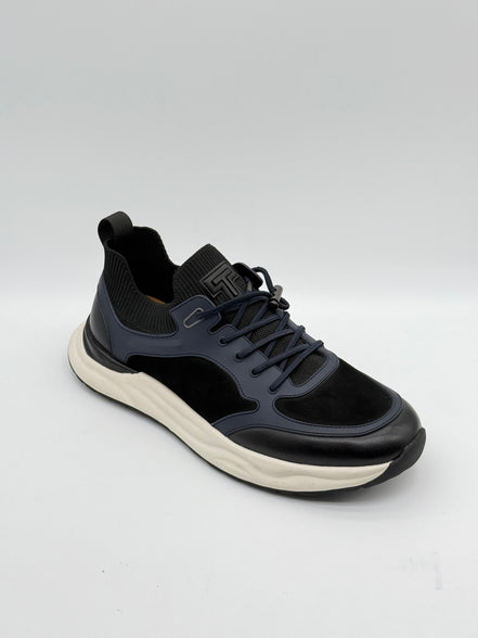 Suede & Leather Knit Collar Runner