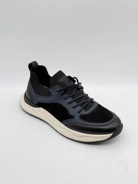 Suede & Leather Knit Collar Runner