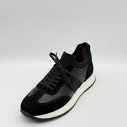 Suede & Leather Sock-Collar Runner
