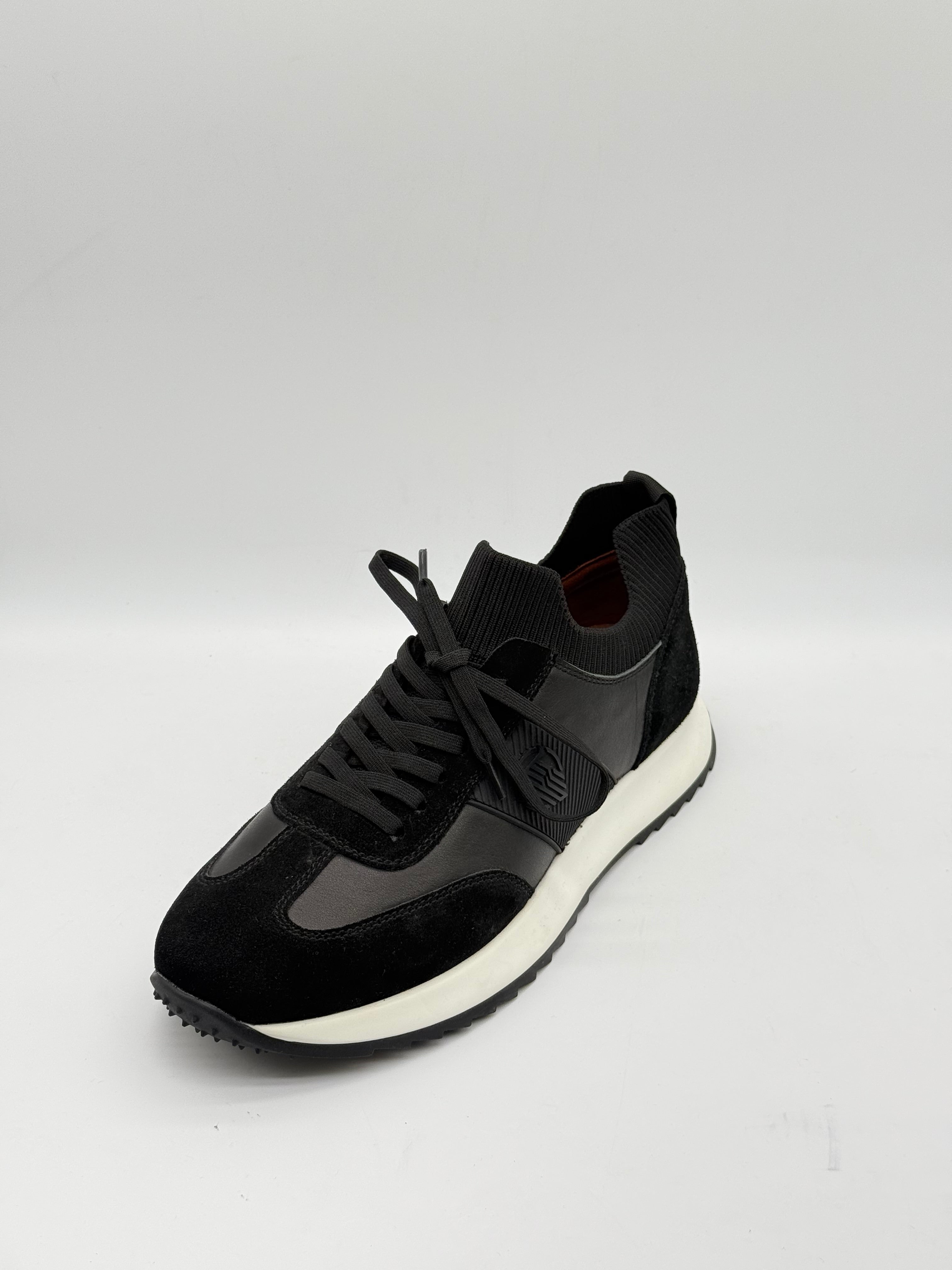 Suede & Leather Sock-Collar Runner