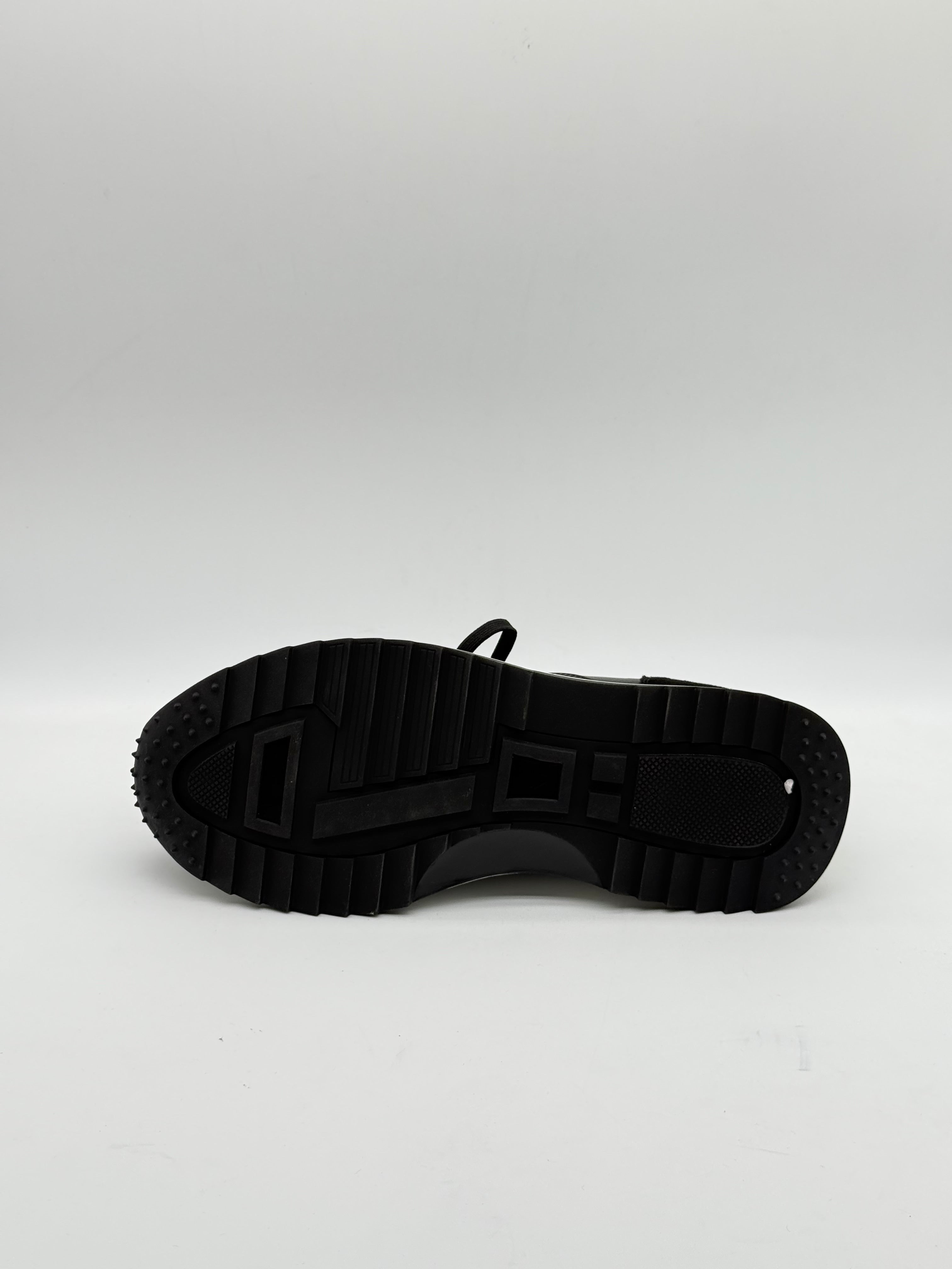 Suede & Leather Sock-Collar Runner