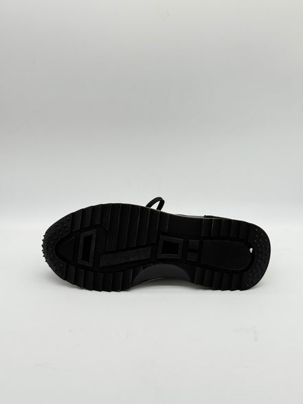 Suede & Leather Sock-Collar Runner