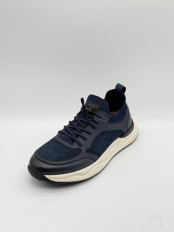 Suede & Leather Knit Collar Runner