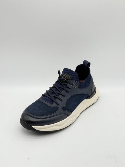 Suede & Leather Knit Collar Runner