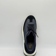 Suede & Leather Mixed Panel Trainer