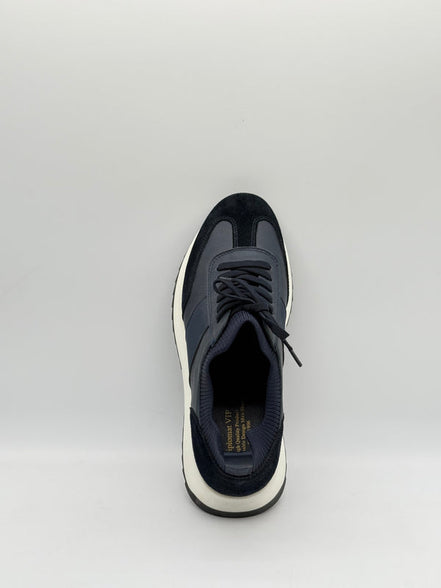 Suede & Leather Mixed Panel Trainer