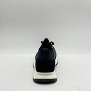 Suede & Leather Mixed Panel Trainer