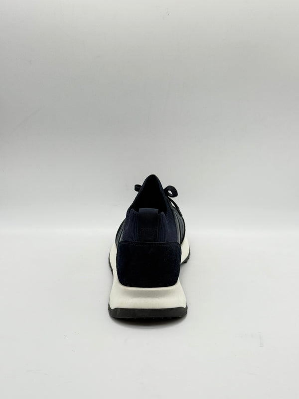 Suede & Leather Mixed Panel Trainer