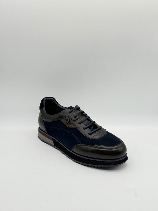 Suede & Leather Panelled Runner