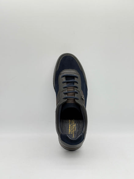 Suede & Leather Panelled Runner