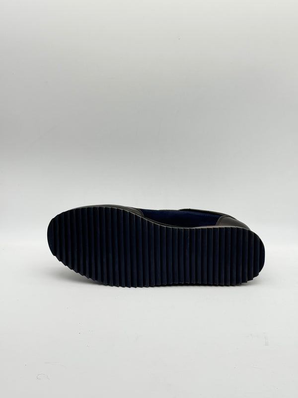 Suede & Leather Panelled Runner