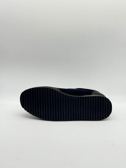 Suede & Leather Panelled Runner