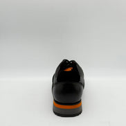 Suede & Leather Runner with Orange Accent