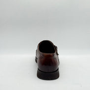 Tan Brogue Double Monk Strap