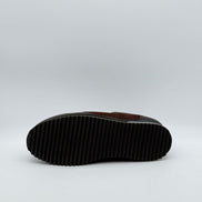 Textured Fabric & Leather Runner Sneaker
