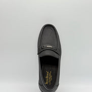 Textured Leather Bar Loafer