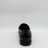 Textured Leather Bar Loafer