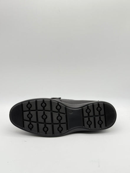 Textured Leather Bar Loafer