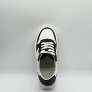 Two-Tone Leather Court Sneaker