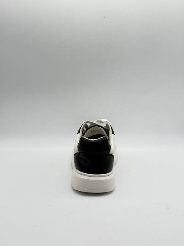 Two-Tone Leather Court Sneaker