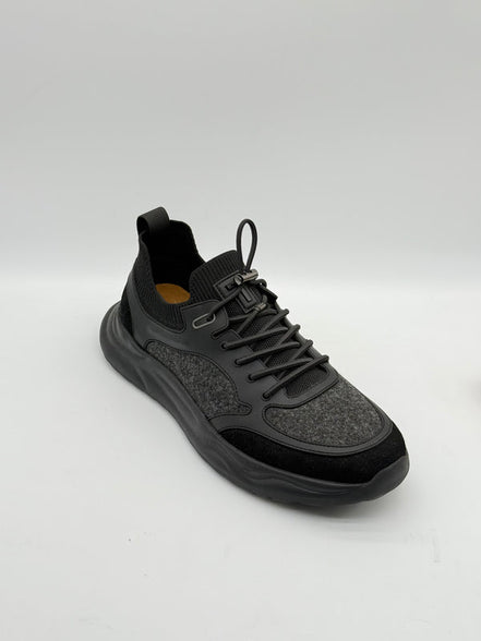 Wool Blend & Suede Chunky Runner