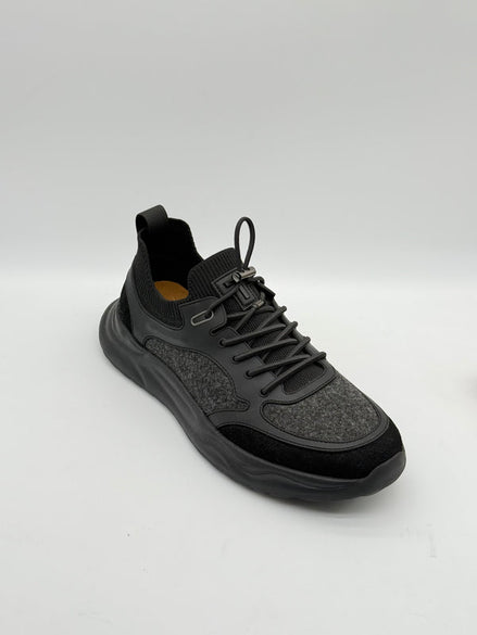 Wool Blend & Suede Chunky Runner