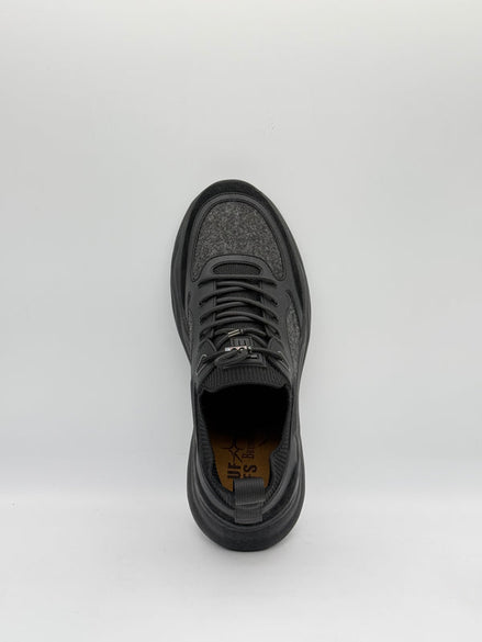 Wool Blend & Suede Chunky Runner