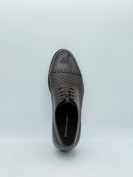 Woven & Brogue Cap-Toe Derby