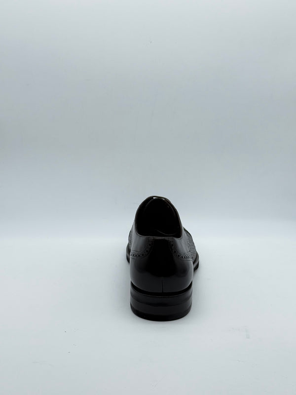 Woven & Brogue Cap-Toe Derby