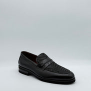 Woven Leather Penny Loafer