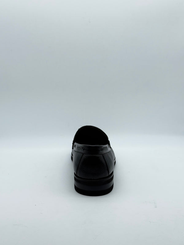Woven Leather Penny Loafer